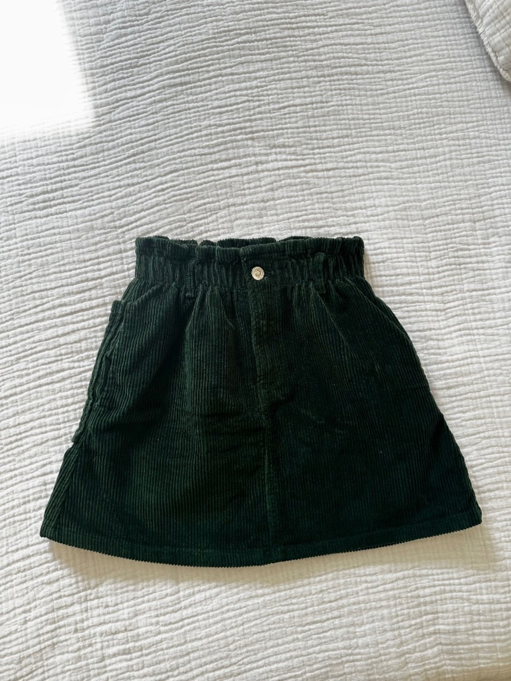 Mini green skirt